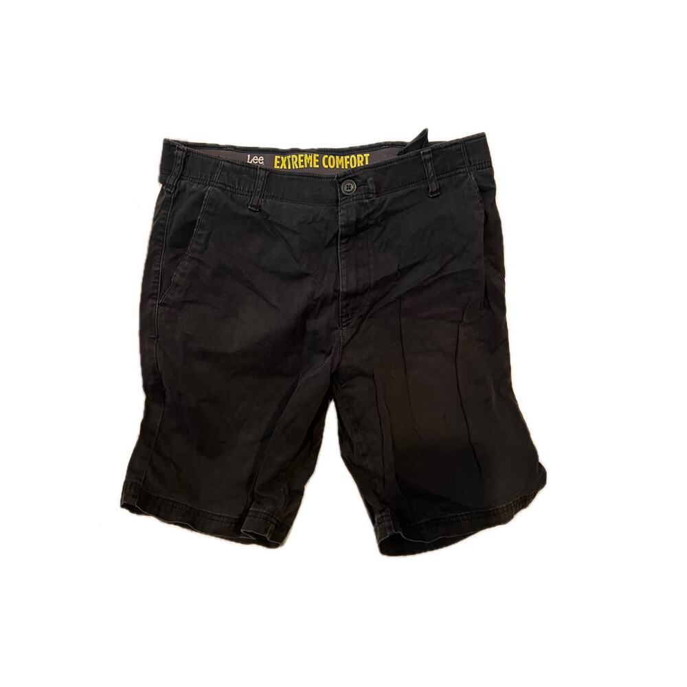 Lee Black Chino Shorts Mens Size 34